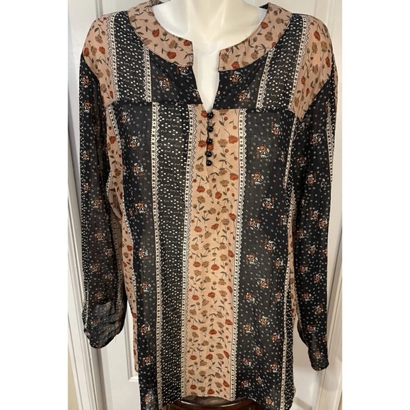Zanzea Tops - Zanzea Collection Cotton Pullover Tunic Top Womens Size XXXL Black Beige Orange